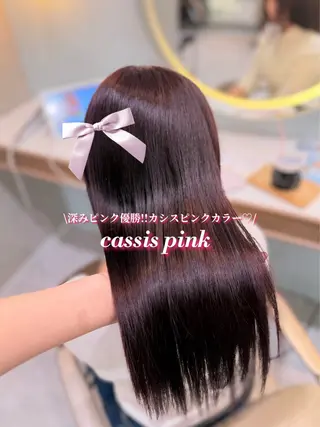 ロング カラー 暖色⌇﻿縮毛矯正⌇﻿ 𝐀𝐤𝐚𝐫𝐢のヘアスタイル