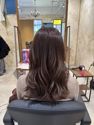 ロング カラー ツヤカラー🫧Sae ネイルモデル募集中のヘアスタイル