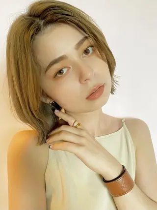 ショート 圧倒的な質感🧡 髪質改善/丸山晴菜のヘアスタイル