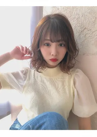 ミディアム 代表山口ひな 髪質改善のプロのヘアスタイル