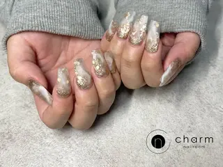 ネイル ネイルルーム チャームのネイルデザイン