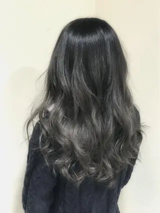 ミディアム セミロング カラー パーマ ヘアアレンジ 縮毛矯正/美髪 髪質改善/石田幸輔のヘアスタイル