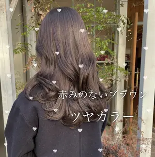 セミロング カラー 【完全個室】髪質改善 暖色カラー/山崎唯奈のヘアスタイル