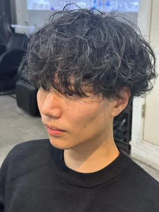 パーマ メンズ fifth/原宿/ カットモデル/カズのヘアスタイル