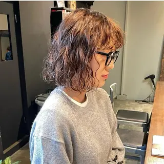 ミディアム メイ🩰透明感カラー レイヤーカットのヘアスタイル