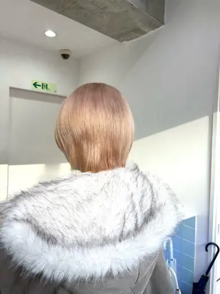 ショート カラー 美優🦕ツヤ髪 /ハイトーン🩶のヘアスタイル