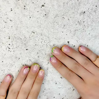 ショート カラー パーマ ヘアアレンジ メンズ キッズ ネイル マツエク・マツパ Salon Ｋのネイルデザイン