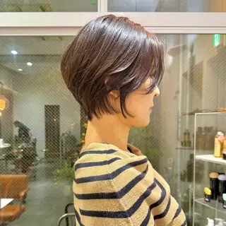 ショート カラー 🌷ショートレイヤー ヘッドスパ🌷鈴木のヘアスタイル