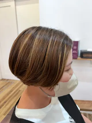 ショート 🐰ハイトーンカラー 畠山 渡🐰のヘアスタイル