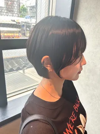 ショート 安岡 稜太のヘアスタイル