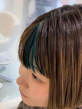 ショート カラー デザインカラー、艶髪 大塚　耕平のヘアスタイル