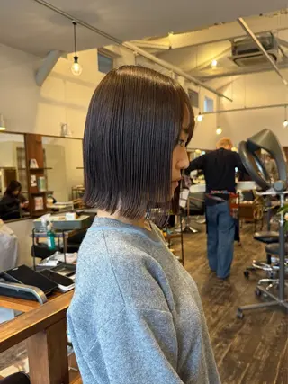 ミディアム MOK大阪梅田店 Asahiのヘアスタイル