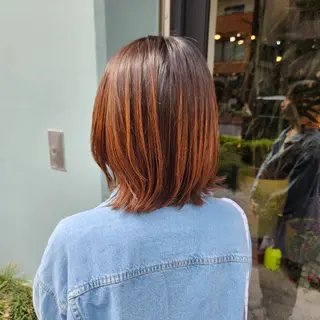 ミディアム ハヤシ マユ ✂ 府中美容室のヘアスタイル