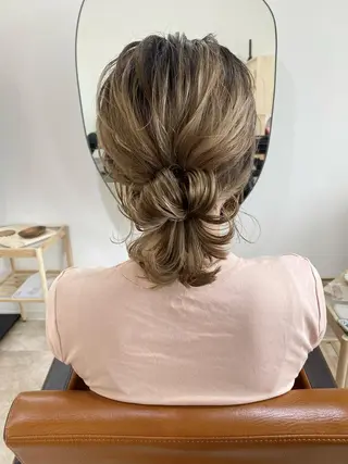 ミディアム カラー ヘアアレンジ ひなの .のその他イメージ