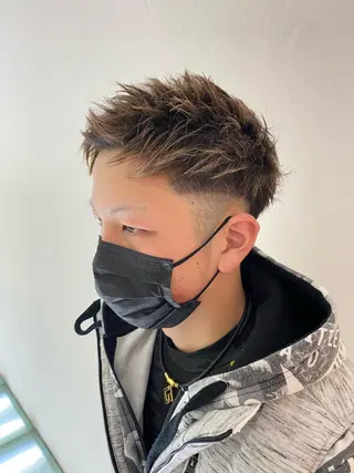 ショート カラー メンズ 柳澤 和也のヘアスタイル