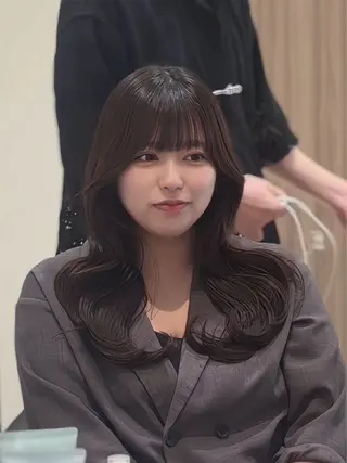 ミディアム カラー 菊池 遼/透明感 /韓国レイヤー/艶感のヘアスタイル