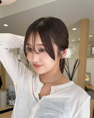 ミディアム MIZUKI🫧ྀི 韓国ヘアAFLOATのヘアスタイル