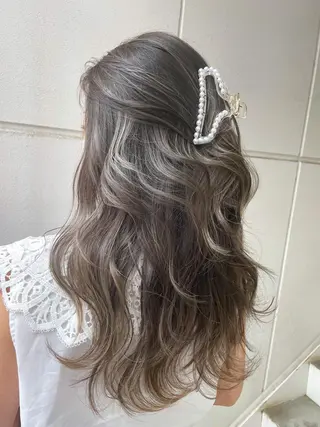 ミディアム カラー ヘアアレンジ 縮毛矯正 髪質改善寺坂雄飛💐のヘアスタイル