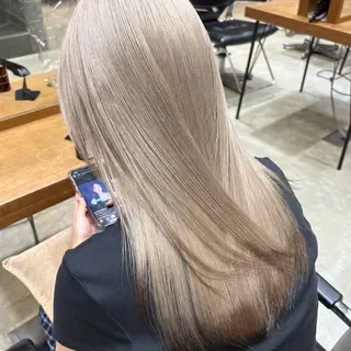 ロング カラー ヘアアレンジ 似合わせハイトーン 🩰/渡邉日向🕊のヘアスタイル