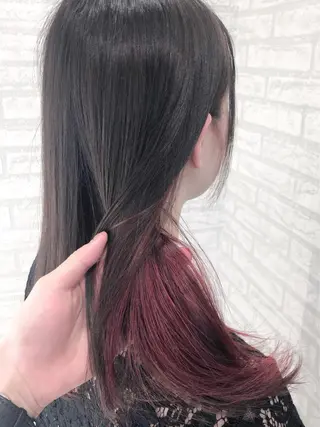 セミロング カラー パーマ ヘアアレンジ メンズ キッズ KOKUA/髪質改善 艶髪縮毛矯正のヘアスタイル