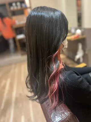 ロング カラー たけだ れなのヘアスタイル