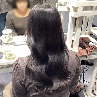 セミロング カラー ヘアアレンジ/柔らか 艶カラー/AKARIのヘアスタイル