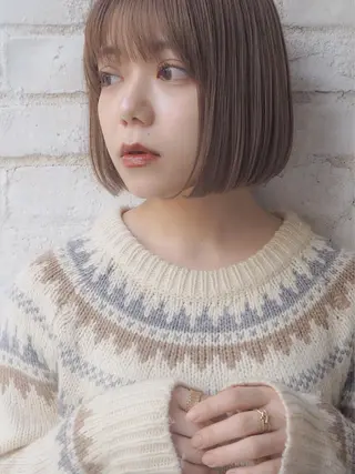 ミディアム まう/丸みショート ・ボブ特化／高円寺のヘアスタイル