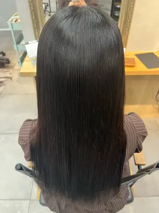 ロング レイヤー/縮毛矯正 /新宿/佐藤巧己✨のヘアスタイル