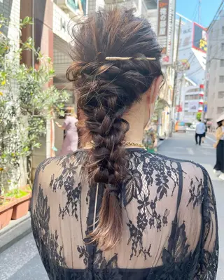 ヘアアレンジ 🌷ボブ/髪質改善 ストレートのヘアスタイル