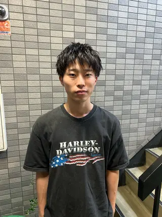 ショート パーマ メンズ 💈メンズ短髪特化 ✂︎伊藤大輝💈のヘアスタイル