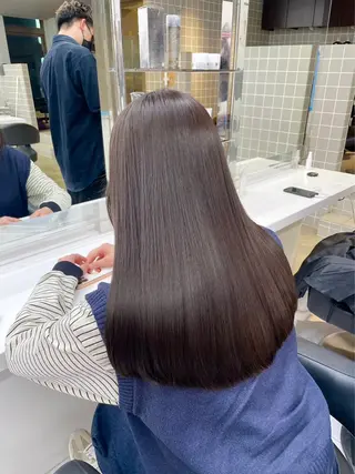 ロング 💗暖色カラー💗 ツヤ髪💗Mayaのヘアスタイル