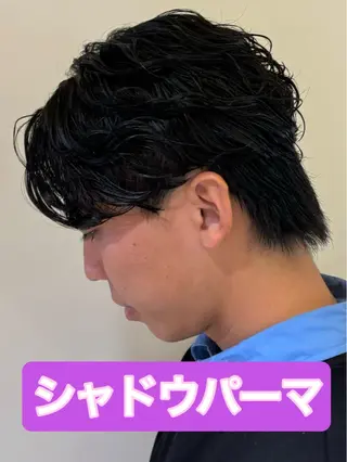 ショート パーマ メンズ メンズパーマ&メンズ 縮毛矯正/平野/渋谷のヘアスタイル