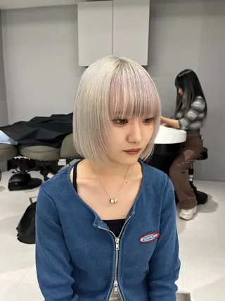 カラー ハイトーン職人 ♡中島凱人のヘアスタイル