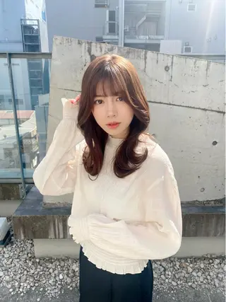 セミロング 隅野 恭生のヘアスタイル