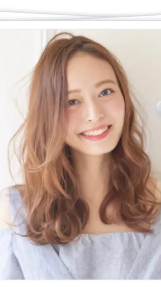 ロング パーマ 奥谷 美代子のヘアスタイル