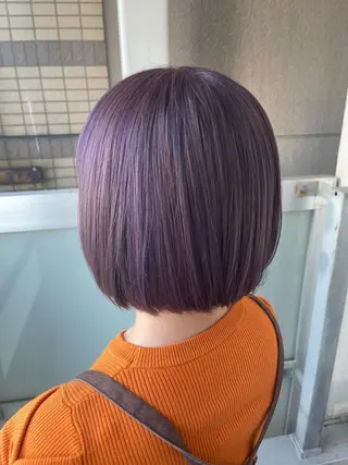 ミディアム カラー 岩谷/ブリーチ 🪽透明感カラーのヘアスタイル