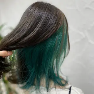 セミロング カラー 堀 大輔のヘアスタイル