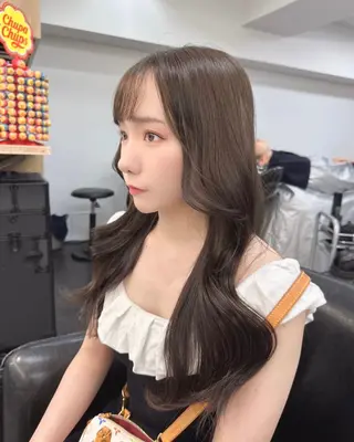 ミディアム カラー 韓国ヘア 店長NEGIのヘアスタイル
