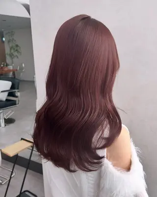 ミディアム カラー 🌷横浜/レイヤー /艶カラー🌷のヘアスタイル