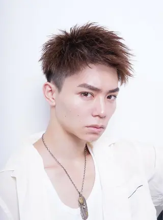 ショート カラー パーマ メンズ ✂️メンズカット ひろき✂️のヘアスタイル