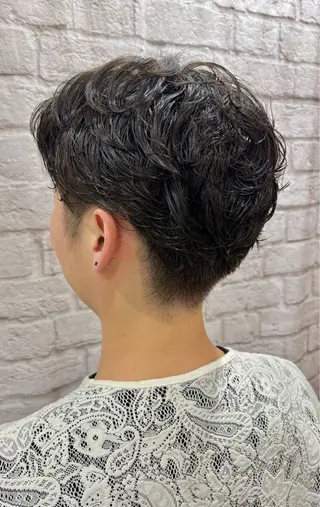 ミディアム パーマ おおしろ ふくしのヘアスタイル