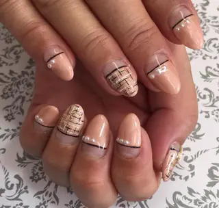ショート ミディアム セミロング ネイル マツエク・マツパ Lino Nail sekitomiのネイルデザイン