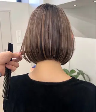 セミロング カラー ヘアアレンジ 🫧透明感カラー/ 艶カラー🫧namiのヘアスタイル