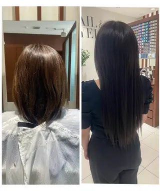 ロング 中谷 明日香のヘアスタイル