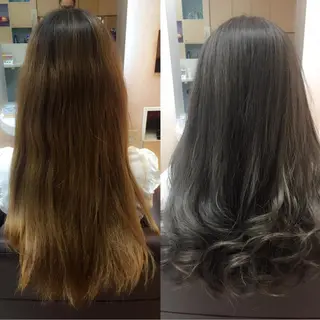 ミディアム セミロング カラー 縮毛矯正×髪質改善 店長　DAITOのヘアスタイル