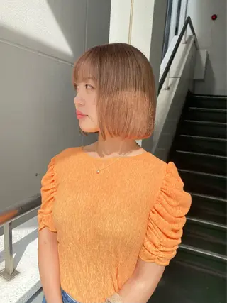 ミディアム カラー 無料カットモデル募集 🌱ひょうがのヘアスタイル