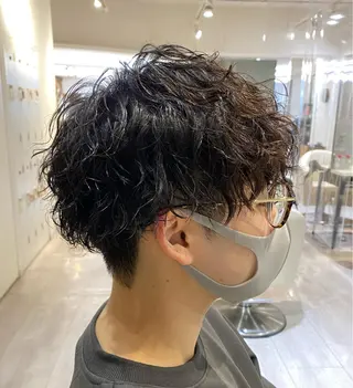 ショート パーマ メンズ 金子 富士のヘアスタイル