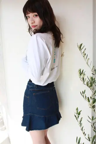 ミディアム カラー tuuli トゥーリのヘアスタイル