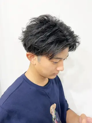 カラー パーマ ヘアアレンジ メンズ 名古屋駅/トップス タイリスト/大黒拓哉のヘアスタイル