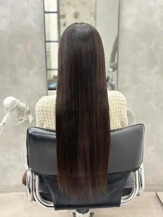ロング カラー すぐ巻ける縮毛矯正 🍀勝倉　麗のヘアスタイル